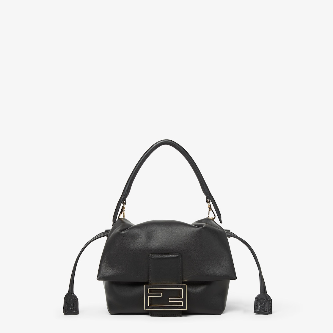 FENDI Mamma Baguette Small Black nappa leather mini bag - Image 1